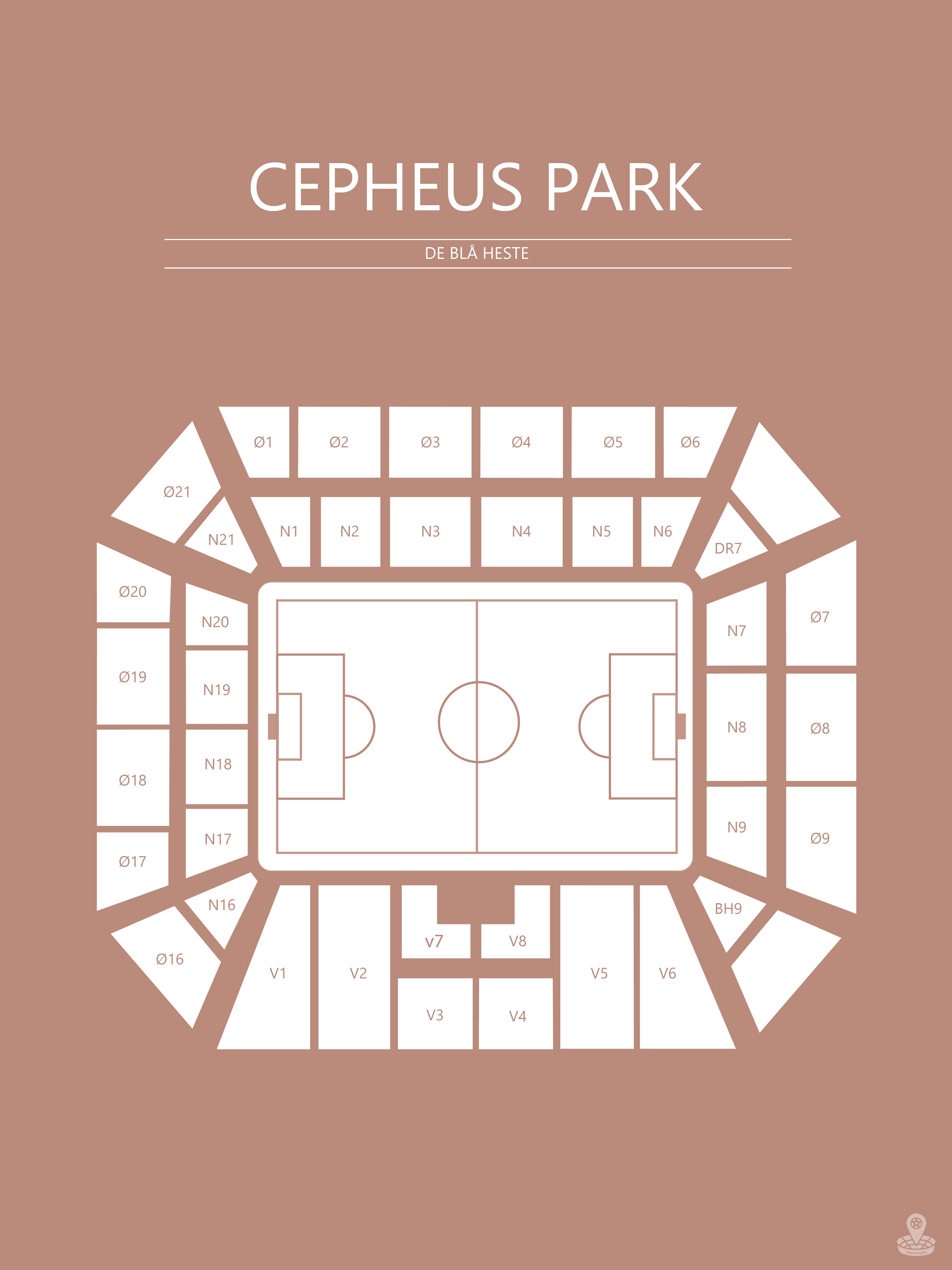 Fodbold plakat Randers Cepheus Park Sahara