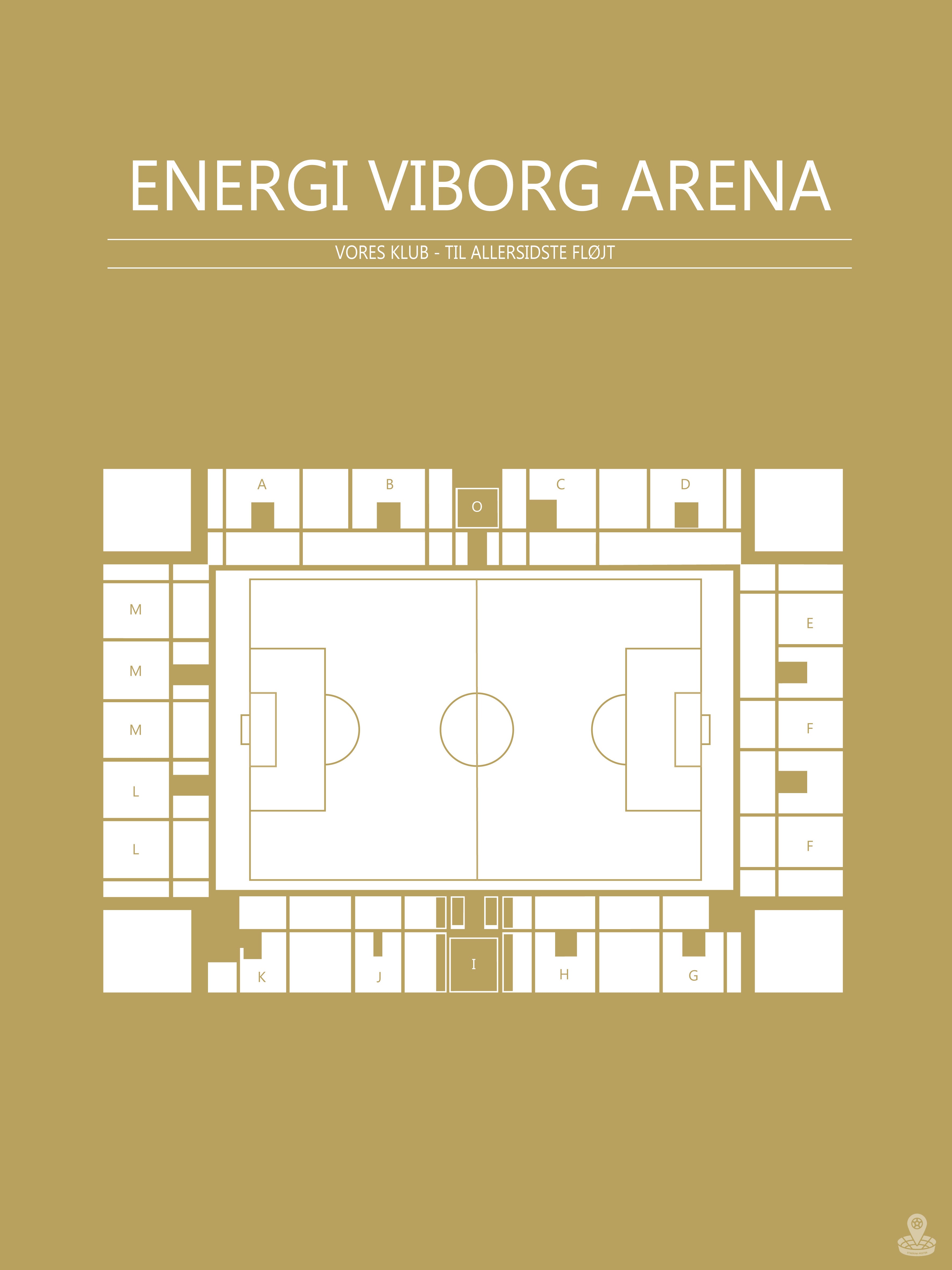 Fodbold plakat Viborg Energi arena Karry
