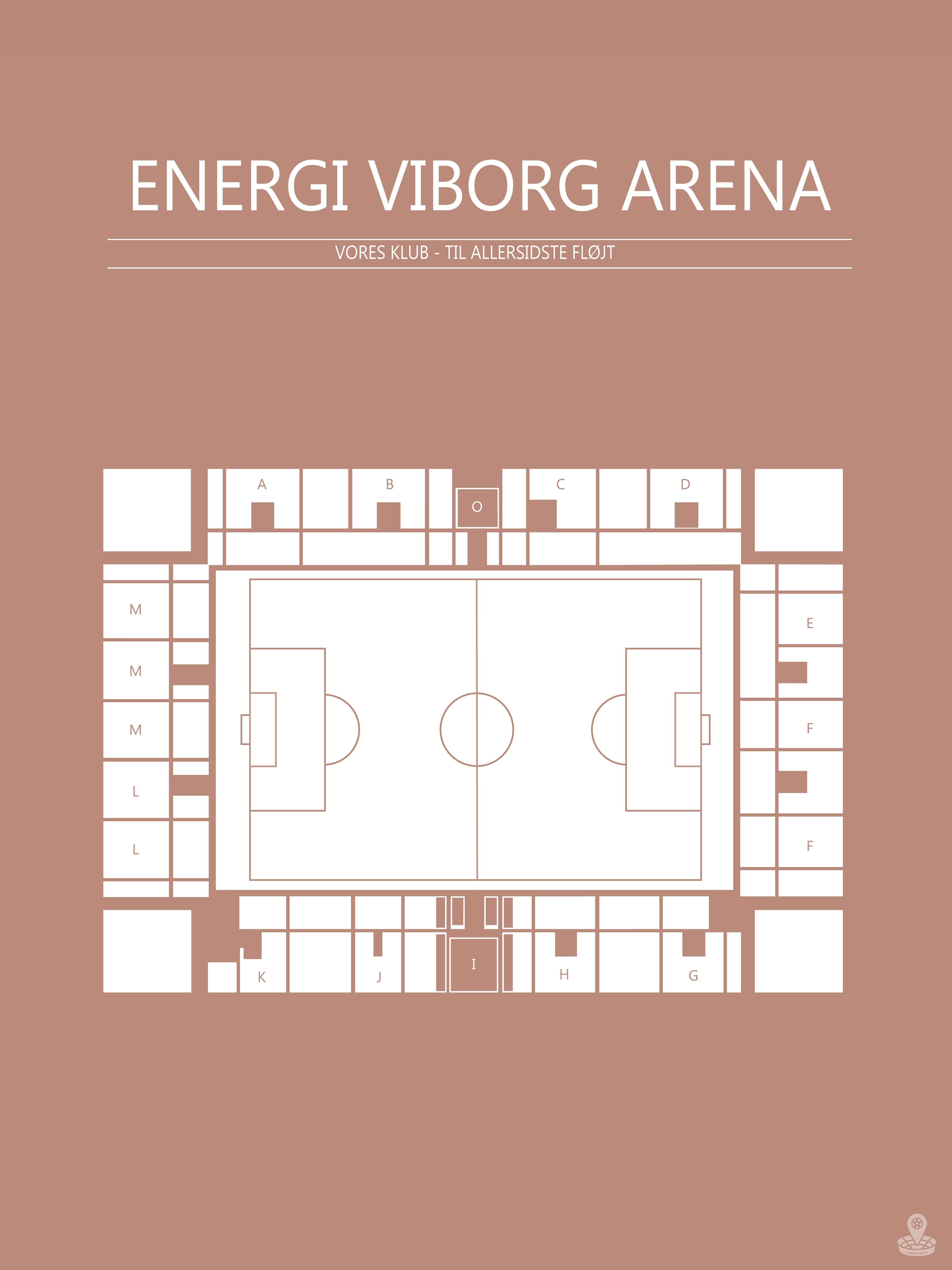 Fodbold plakat Viborg Energi arena Sahara