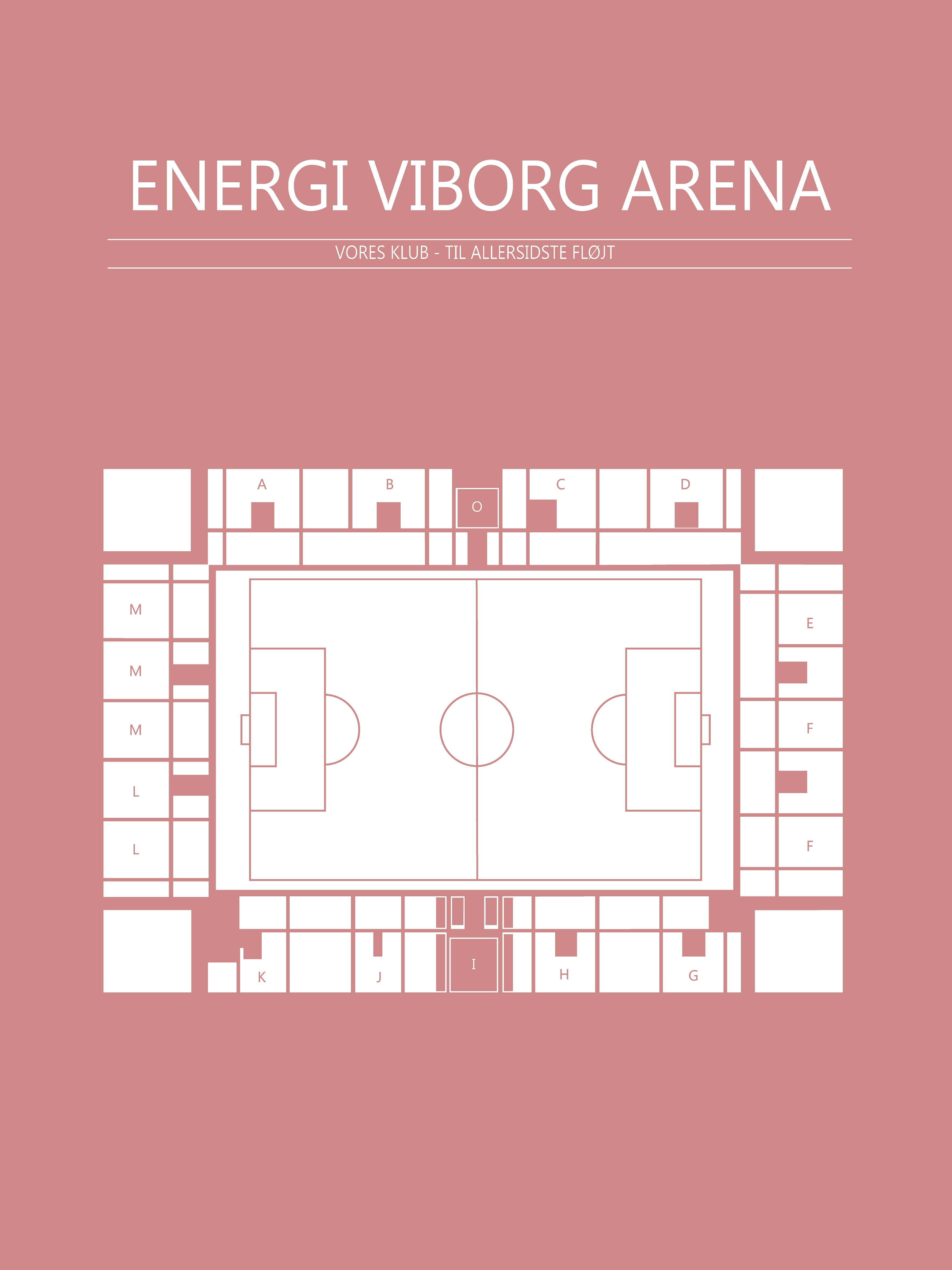 Fodbold plakat Viborg Energi arena Blush