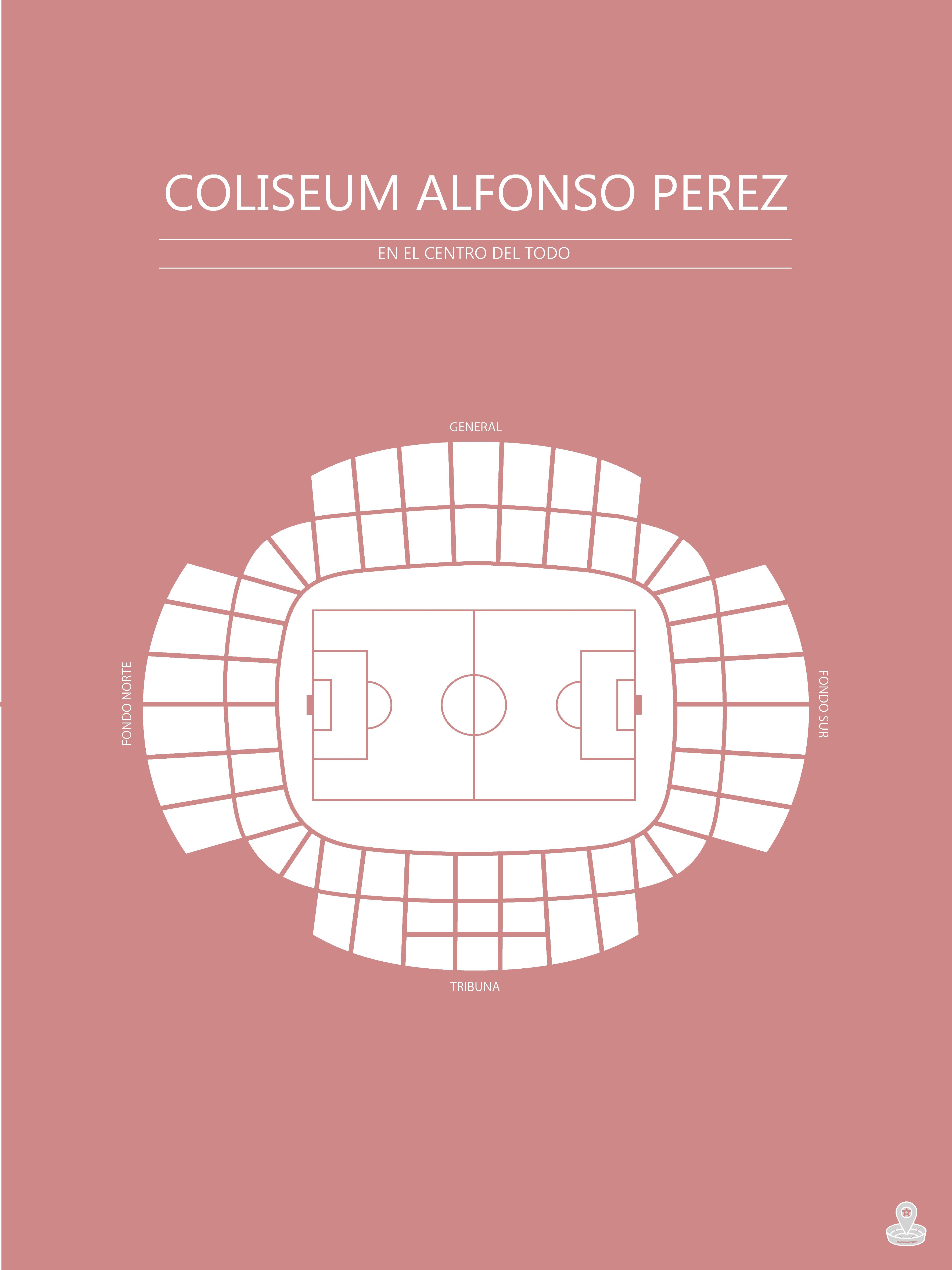 Fodbold plakat Getafe Coliseum Alfonso Perez Blush