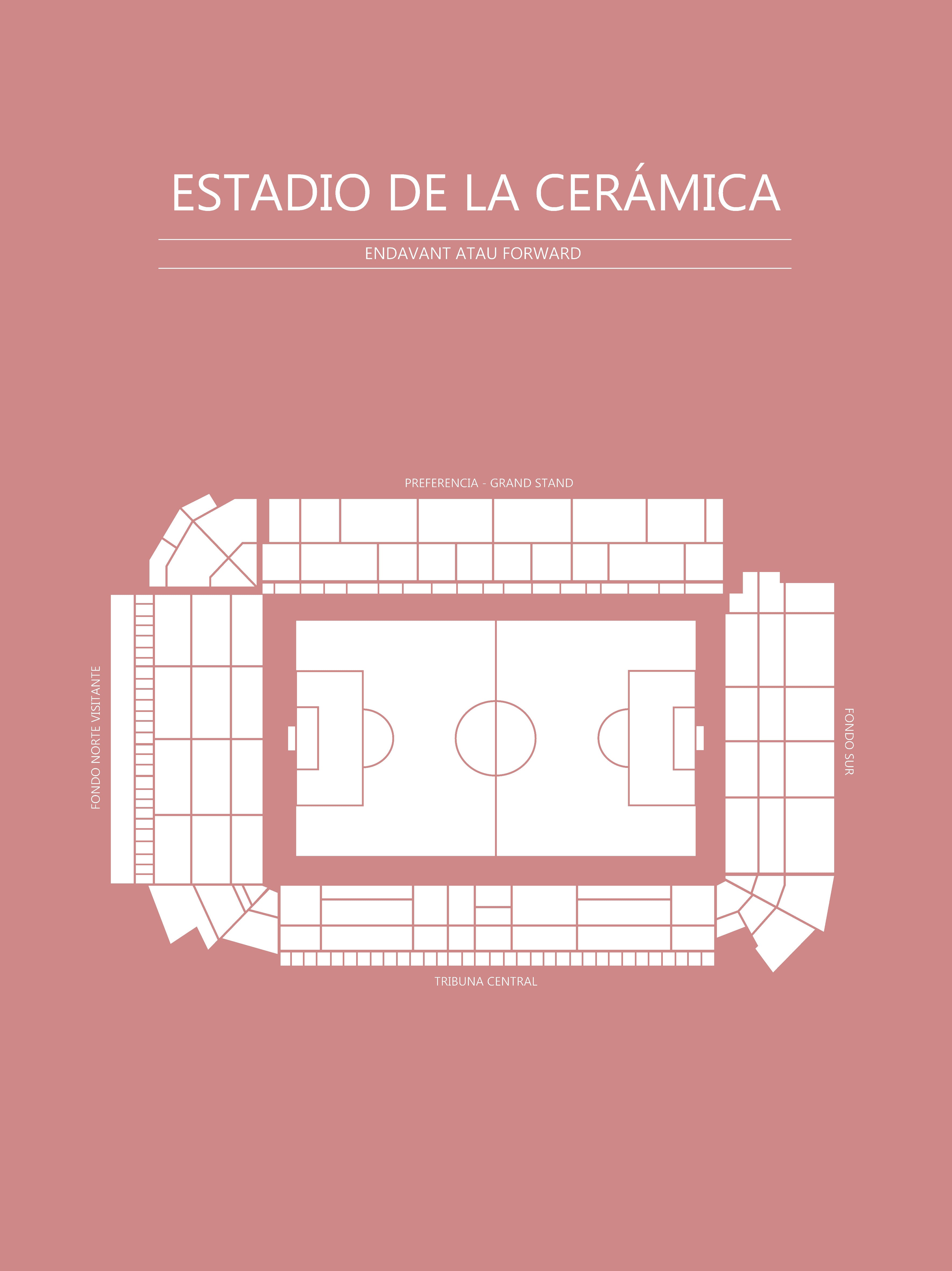 Fodbold Villareal Estadio de la Ceramica Blush