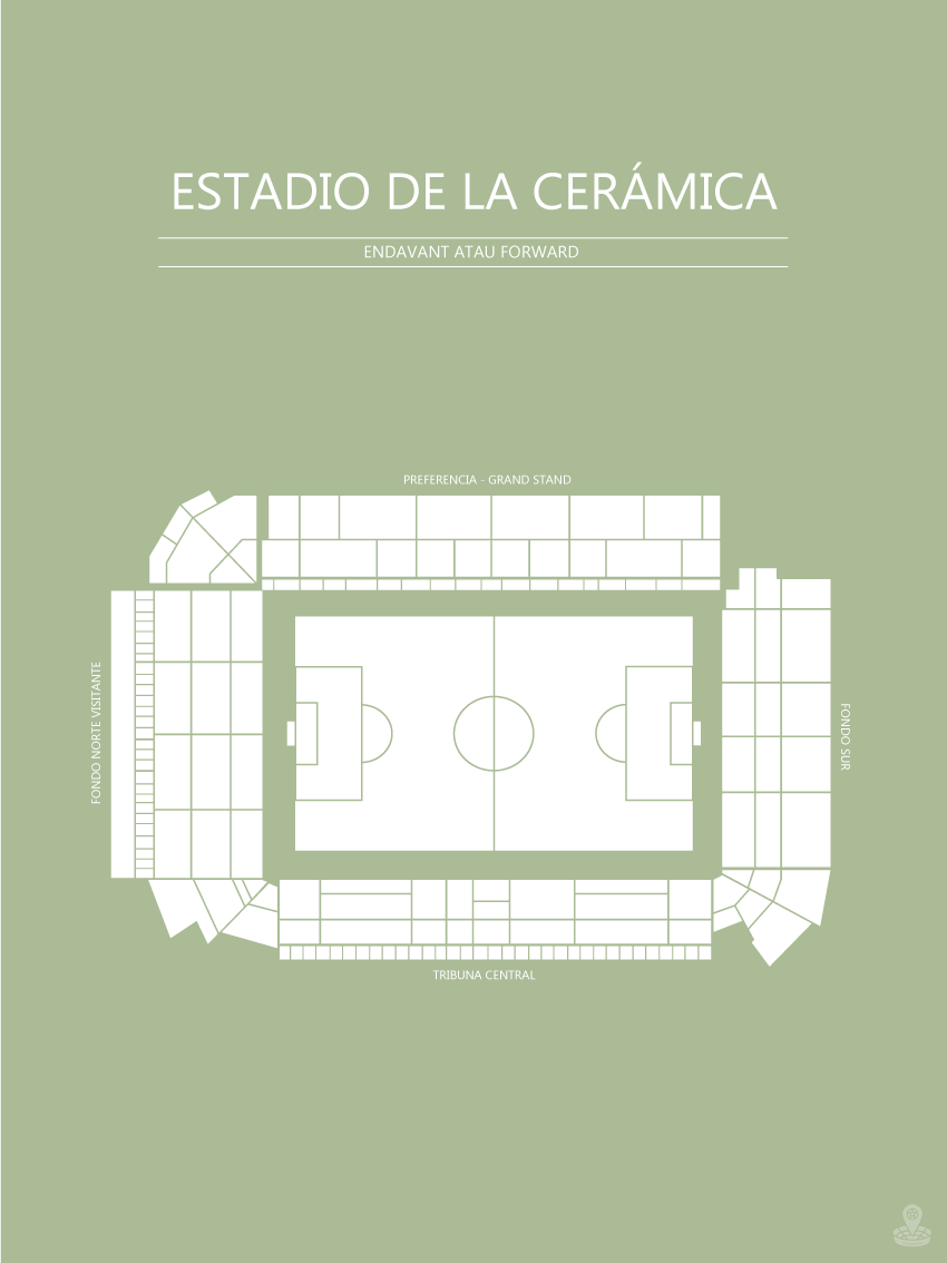 Fodbold Villareal Estadio de la Ceramica Lysegrøn