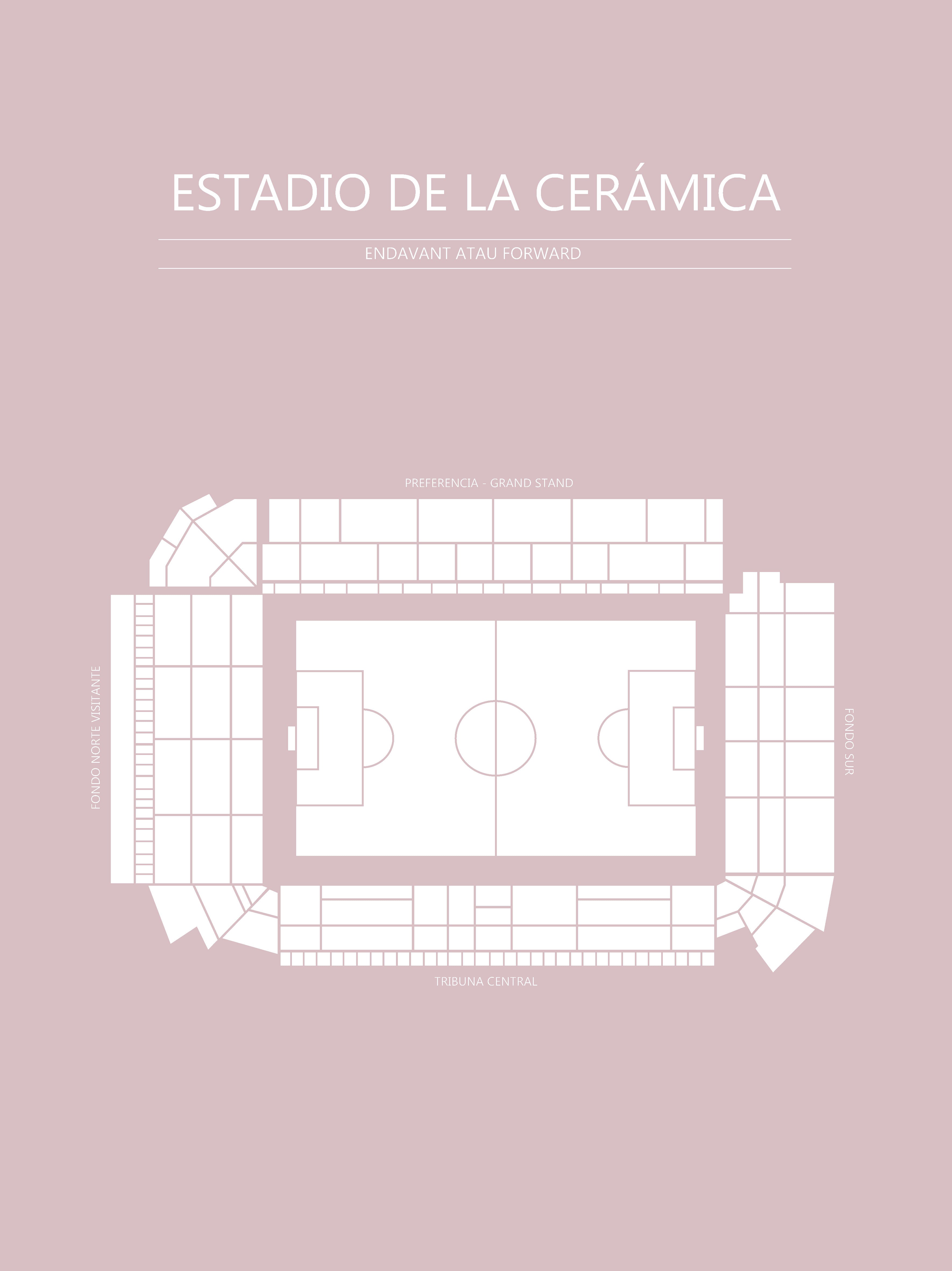 Fodbold Villareal Estadio de la Ceramica Lyserød