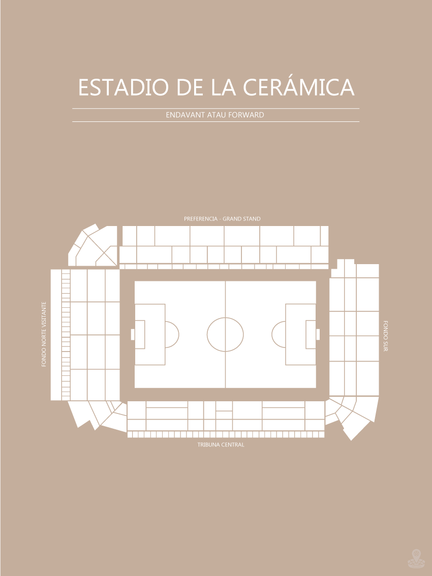 Fodbold Villareal Estadio de la Ceramica Sand