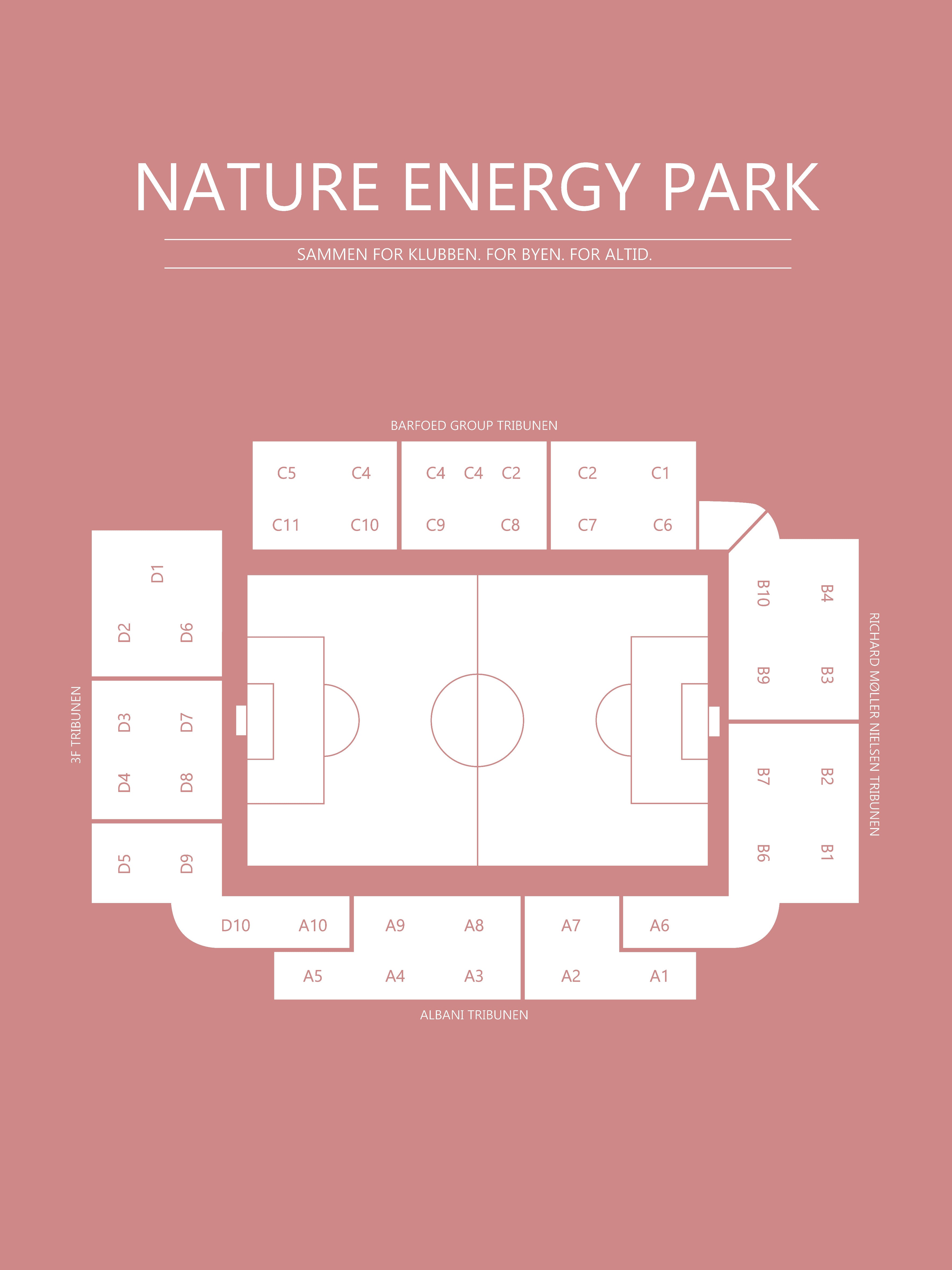 Fodbold plakat OB Nature Energy Park Blush