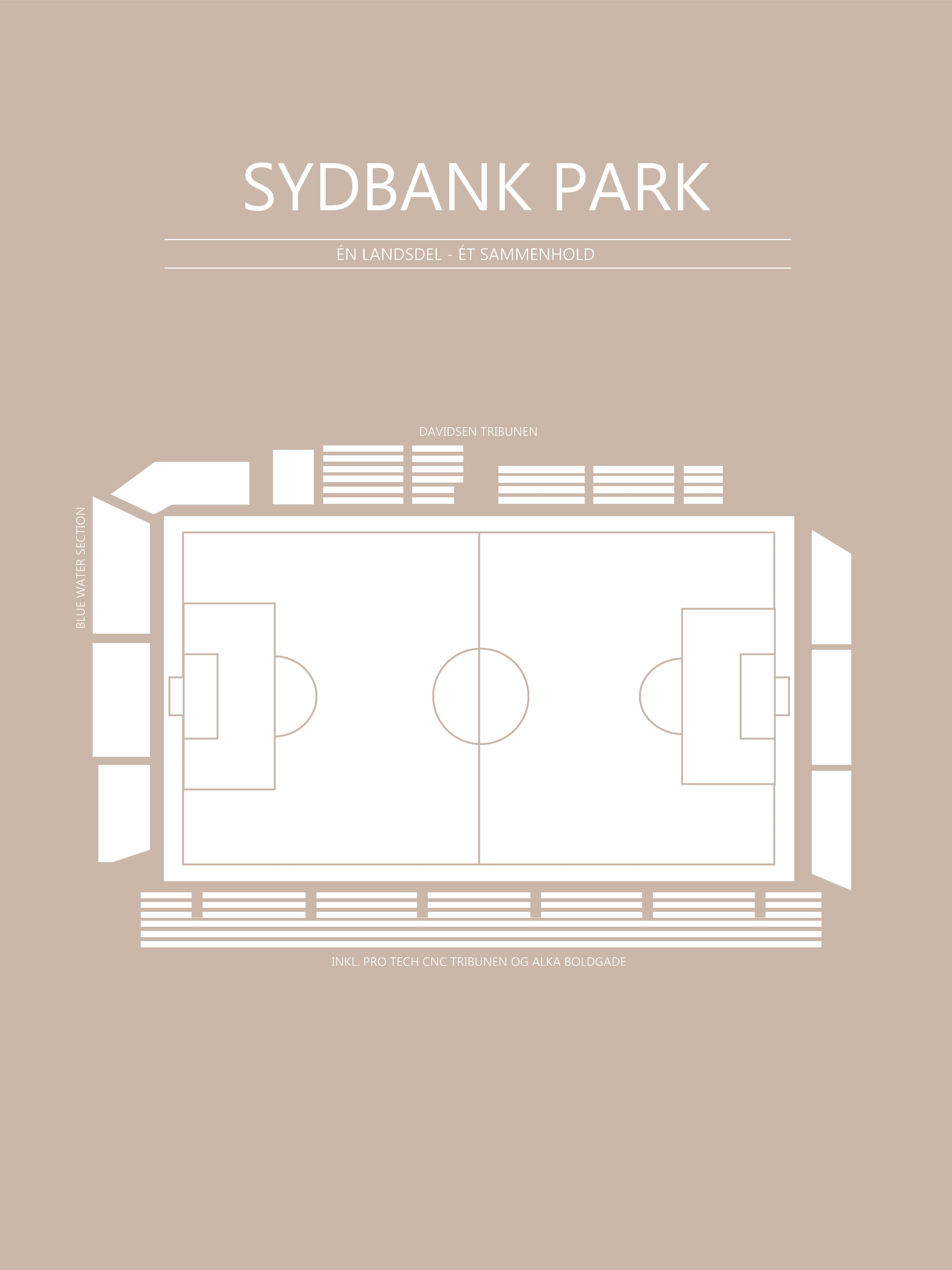 Fodbold plakat SønderjyskE Sydbank Park Sand